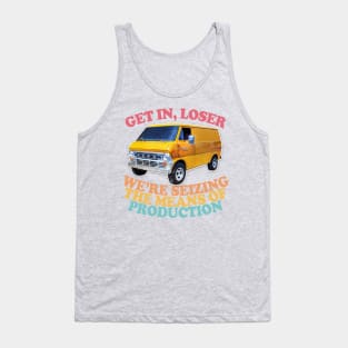 Get In Loser - Marxist Meme Design Tank Top